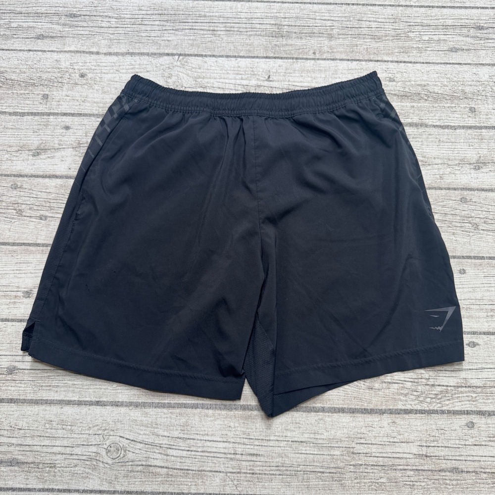 Gymshark Shorts Men's Large Black Relaxed Fit Lightweight Training Gym Workout